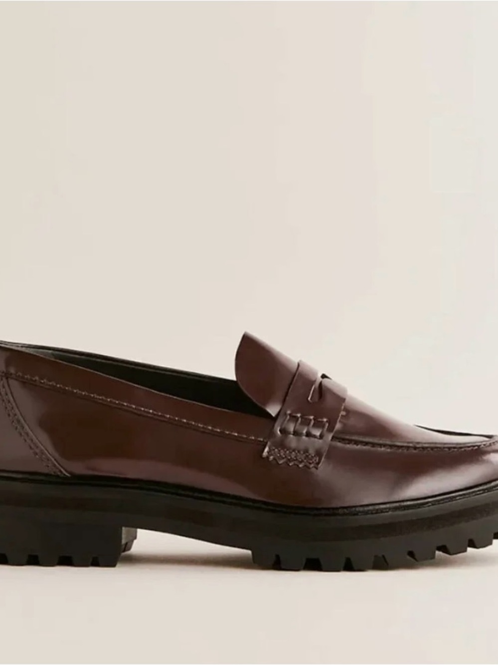 Reformation Agatha/Agathea Loafer in Walnut/Chestnut/Dachshund Brown